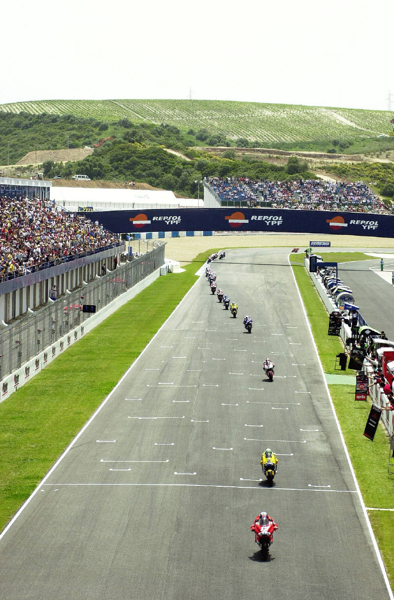 Capirossi clips team-mate at 250kph.
