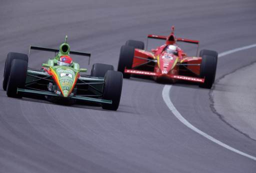 Penske party after final test of 2000.