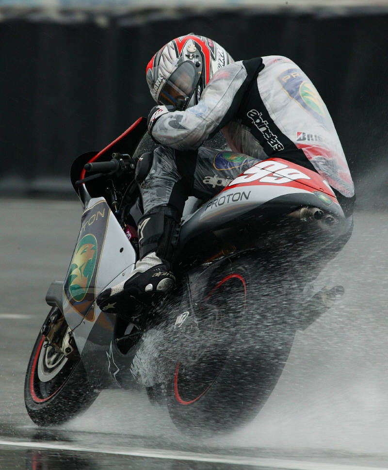 Rain interrupts French Grand Prix.