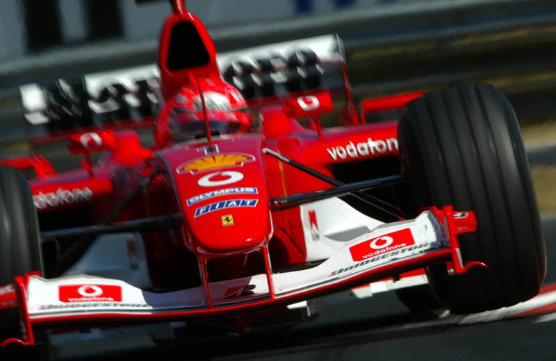 Schumacher detained in hospital after test smash.
