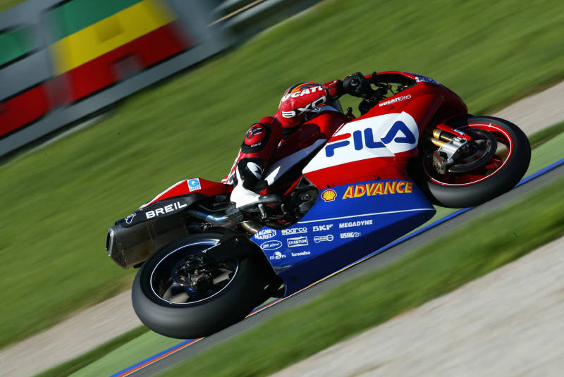 Flying Laconi puts Pirelli under 2003 pace.