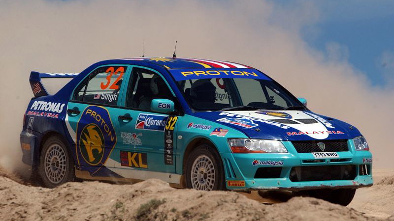 Blown tyre sees Singh retire from second.