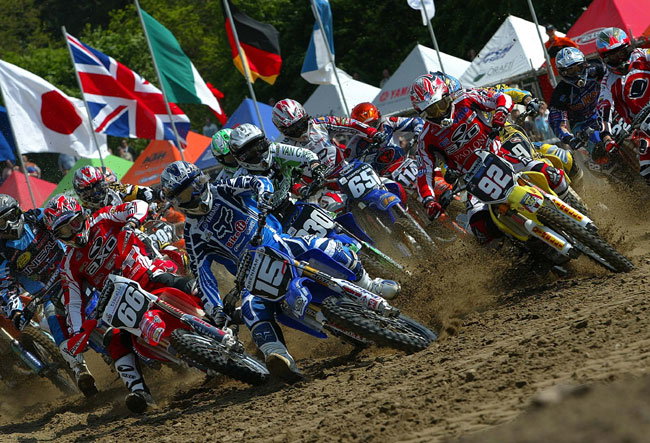 Showgirlz entertain at British Motocross GP.