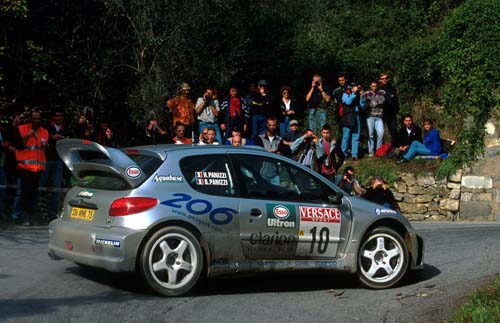 Burns out of San Remo Rally.