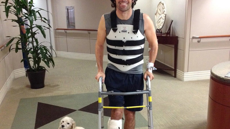 Dario Franchitti leaves hospital in Houston