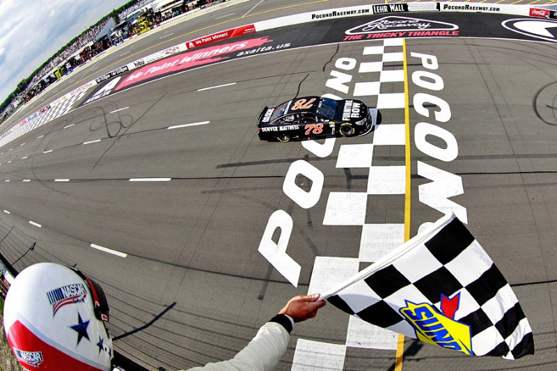 NASCAR: Kurt Busch on song at Pocono's Tricky Triangle