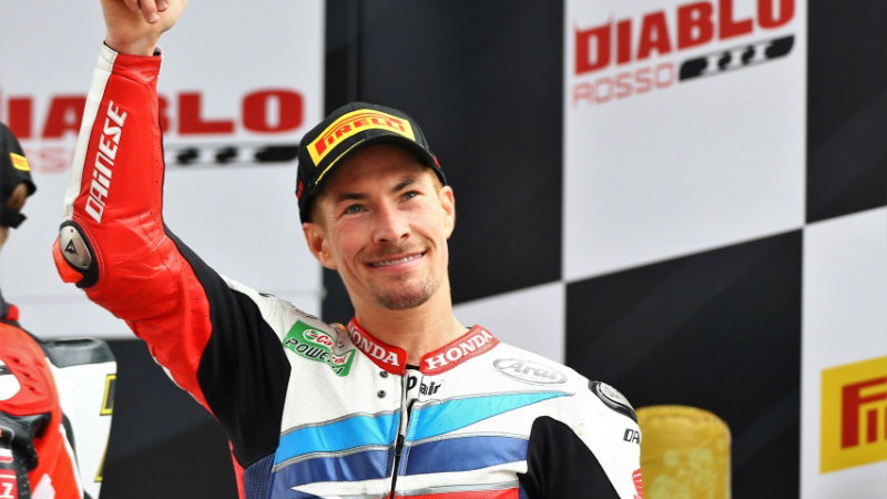 Nicky Hayden 2016 WSBK podium, Germany