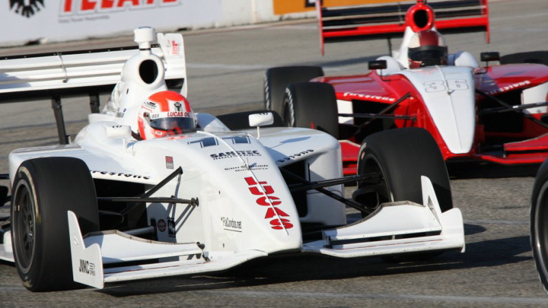 Cunningham wins Lights pole in Kansas.