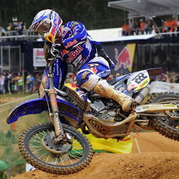 Cairoli rides Rossi`s M1.
