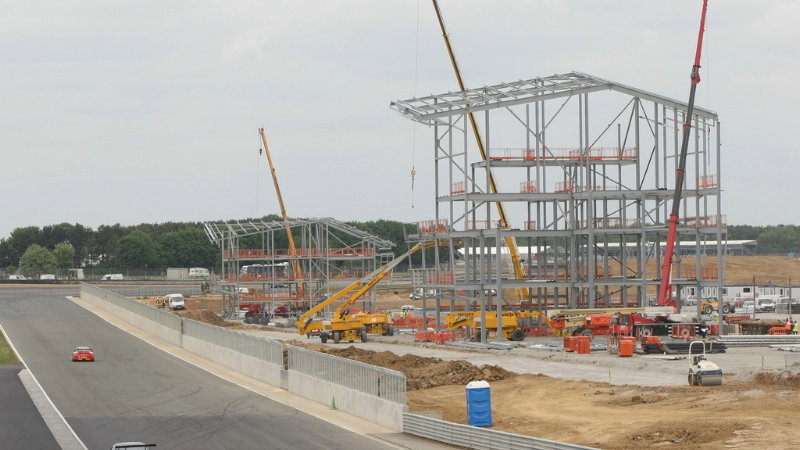 Silverstone's new pit complex in build - pictures
