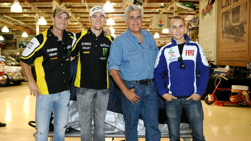 Yamaha stars meet Jay Leno