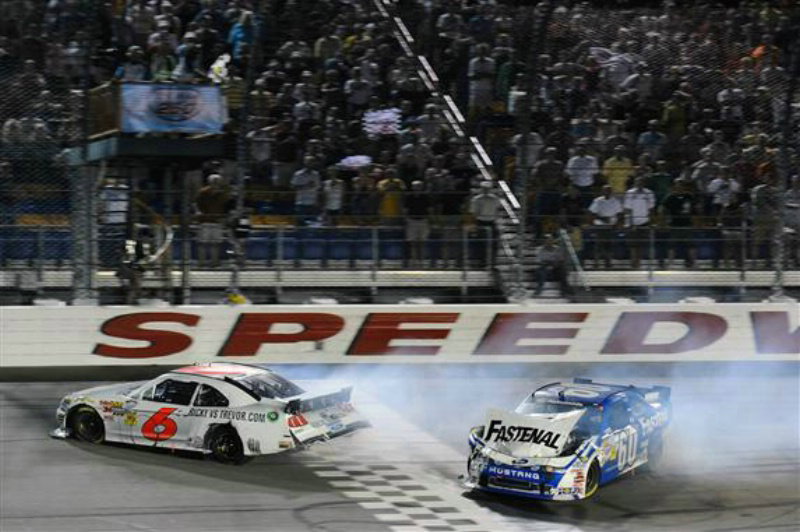 Said: Biffle will 'show up at a race with a black eye' one day...