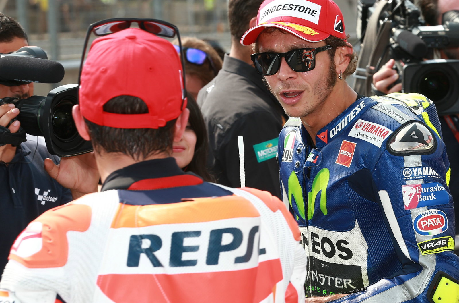 Marquez and Rossi, Czech MotoGP