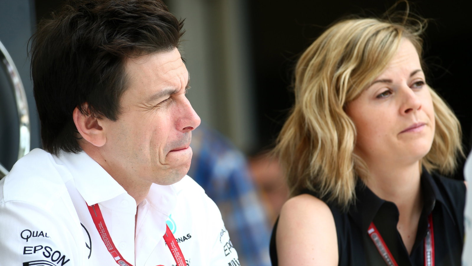  - Toto Wolff (GER) Mercedes AMG F1 Shareholder and Executive Director and Susie Wolff