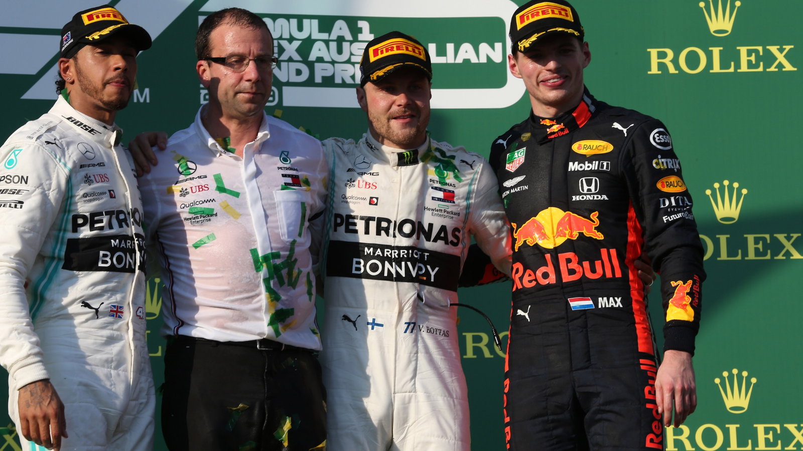 (FIN) Mercedes AMG F1 W10 EQ Power, 2nd place Lewis Hamilton (GBR) Mercedes AMG F1 W10 EQ