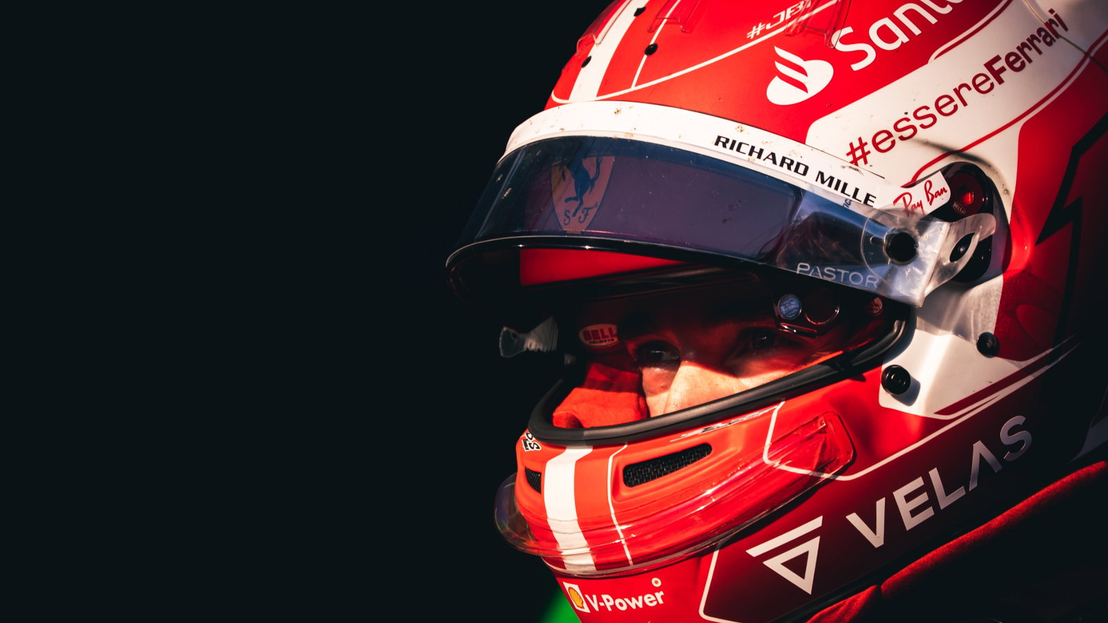 Race winner Charles Leclerc 