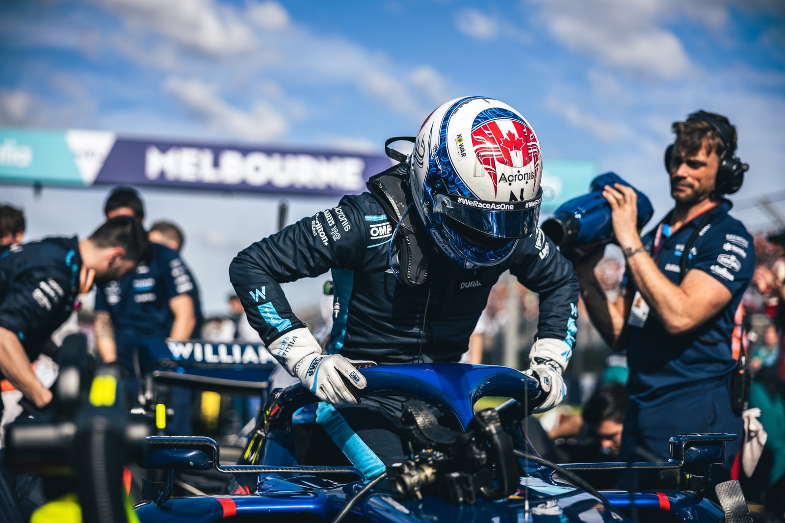 Nicholas Latifi (CDN) Williams Racing FW44 on the grid. Formula 1 World Championship, Rd 3, Australian Grand Prix, Albert