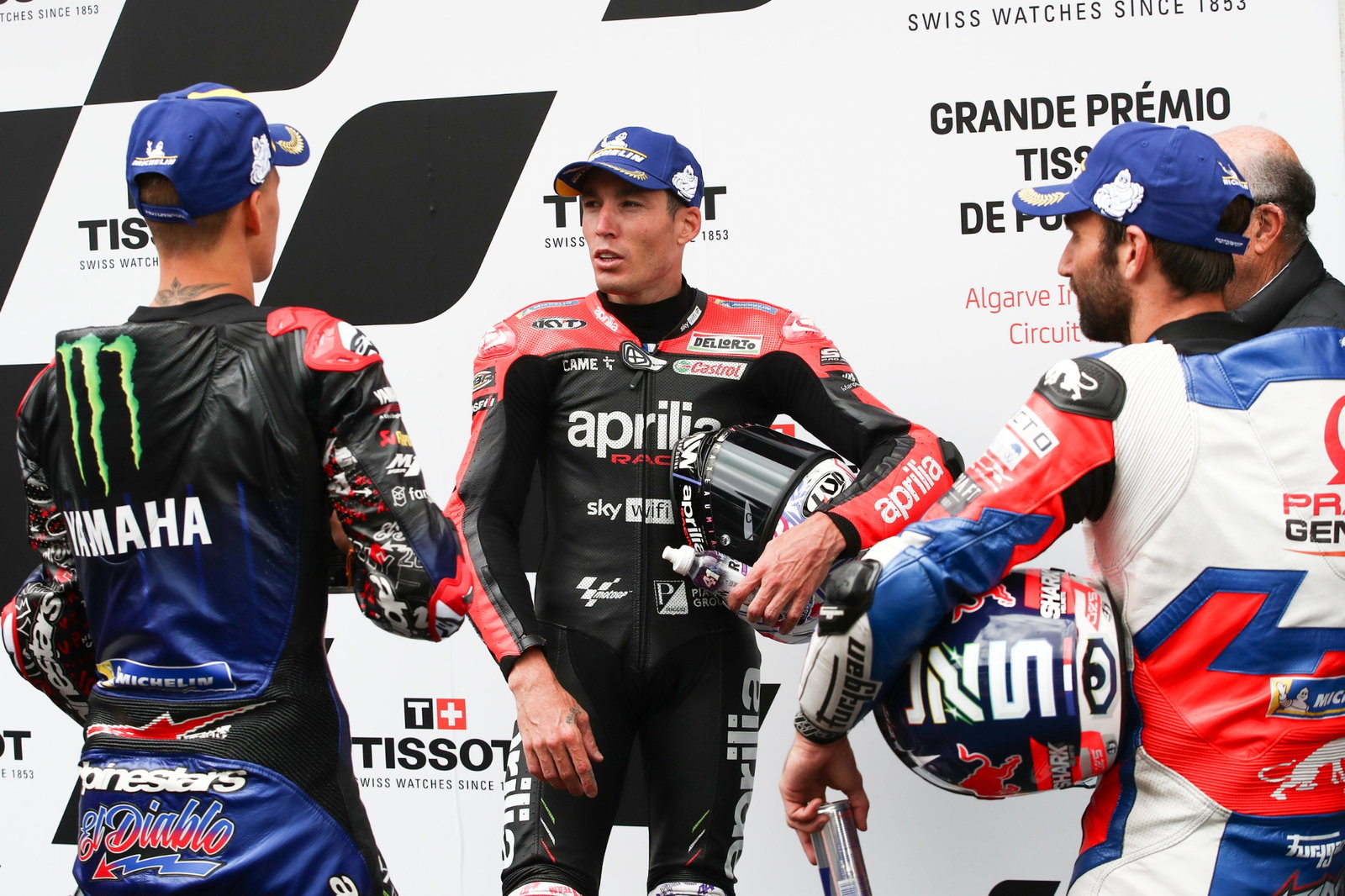 Fabio Quartararo, Aleix] Espargaro, Johann Zarco, balapan MotoGP Portugis, 24 April