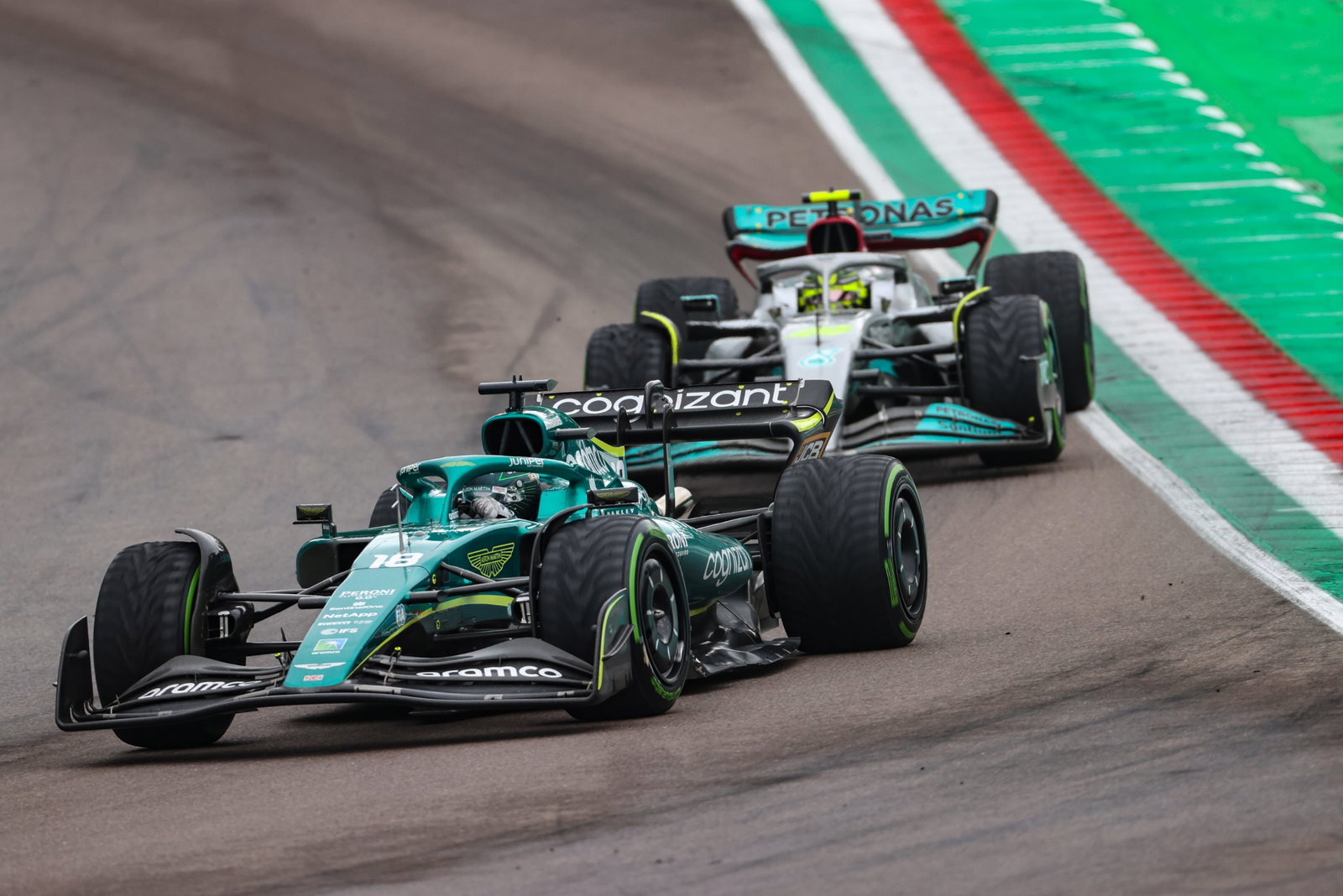 Lance Stroll (CDN), Kejuaraan Dunia Formula 1 Tim F1 Aston Martin, Rd 4, Grand Prix Emilia Romagna, Imola, Italia, Race