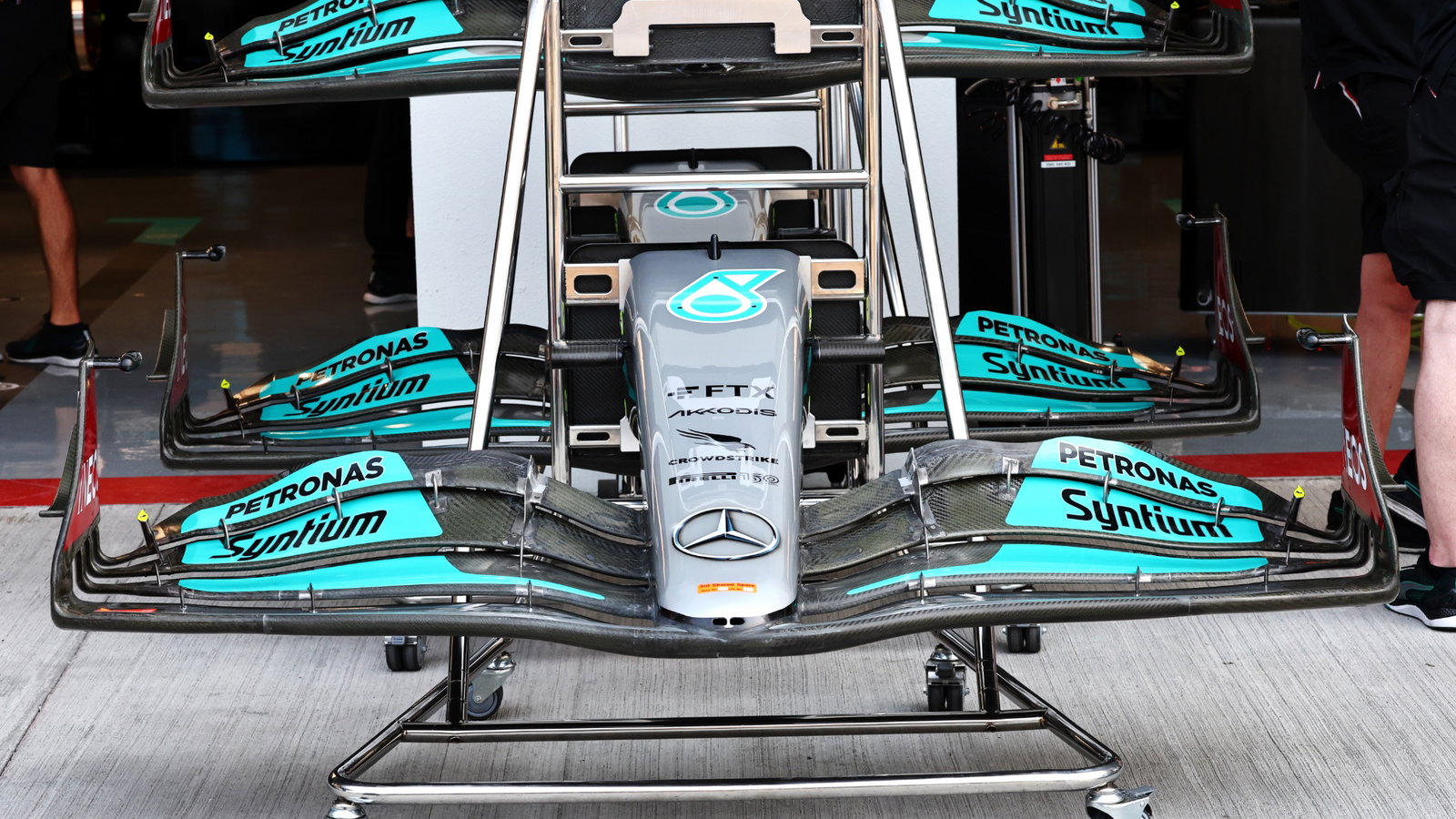 Mercedes AMG F1 W13 front wings. 