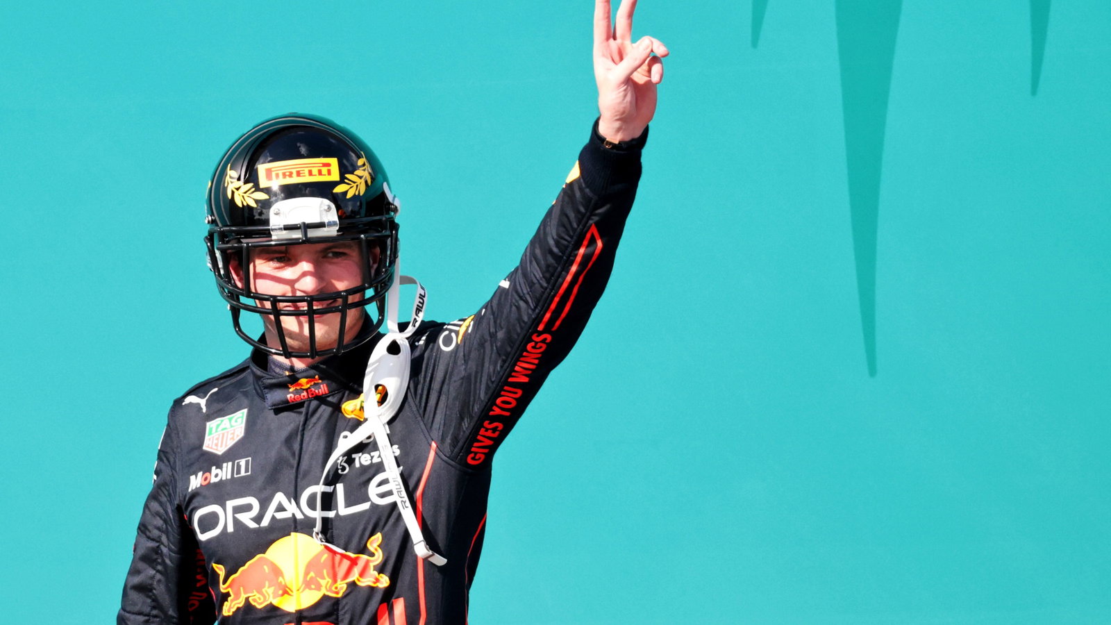 Race winner Max Verstappen (NLD)
