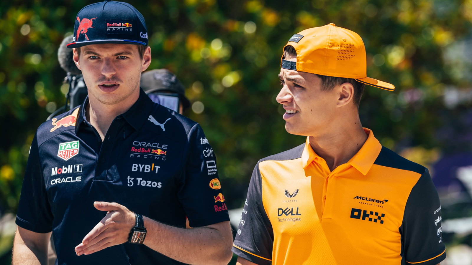 Lando Norris and Max Verstappen