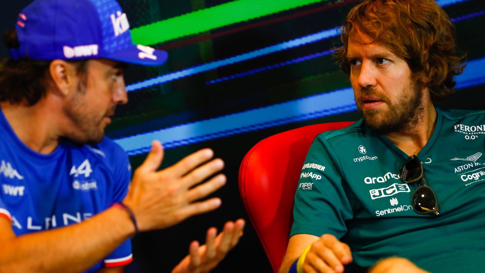 (L to R): Fernando Alonso