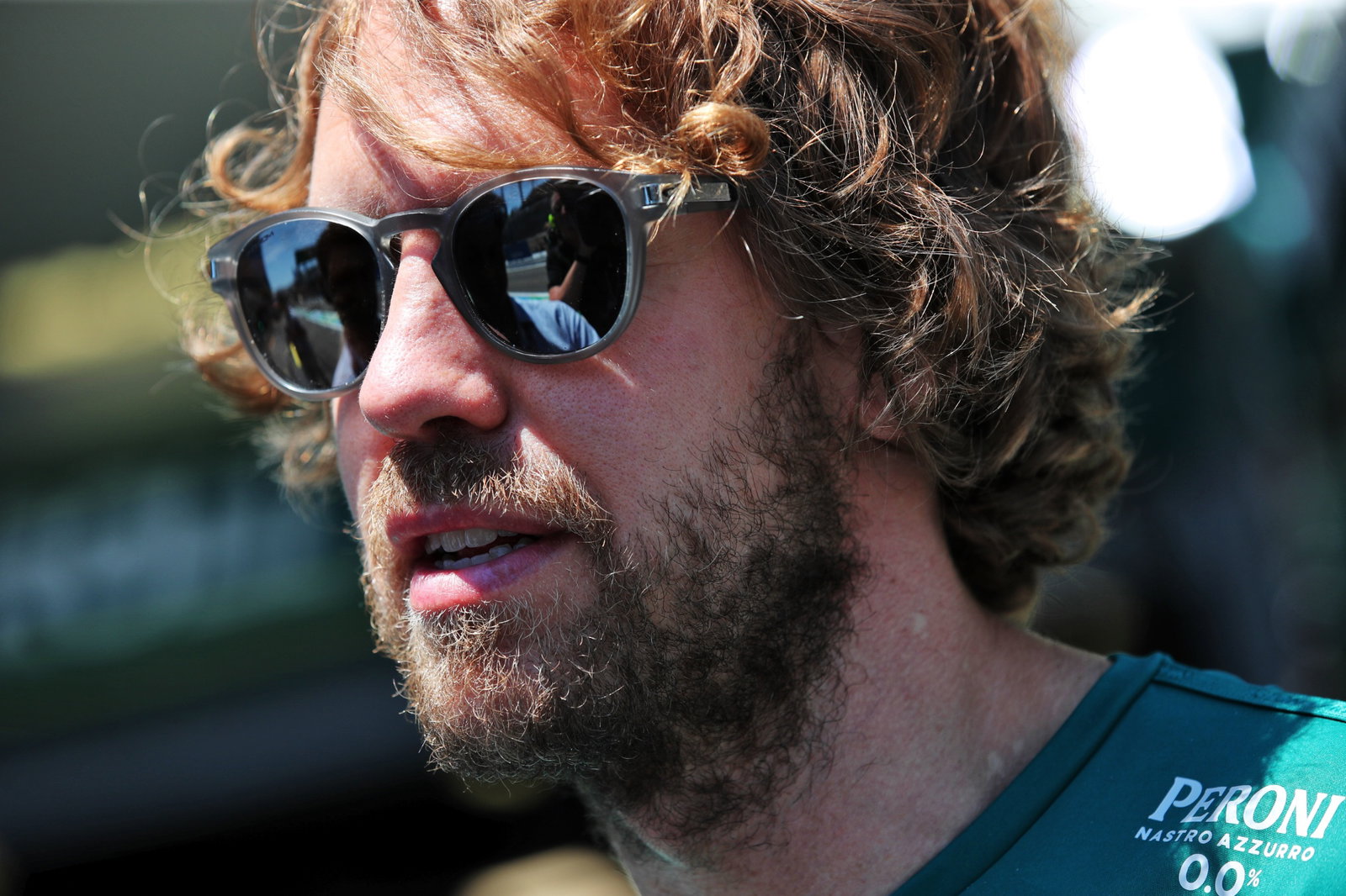 Sebastian Vettel (GER) Aston Martin F1 Team. Formula 1 World Championship, Rd 8, Azerbaijan Grand Prix, Baku Street