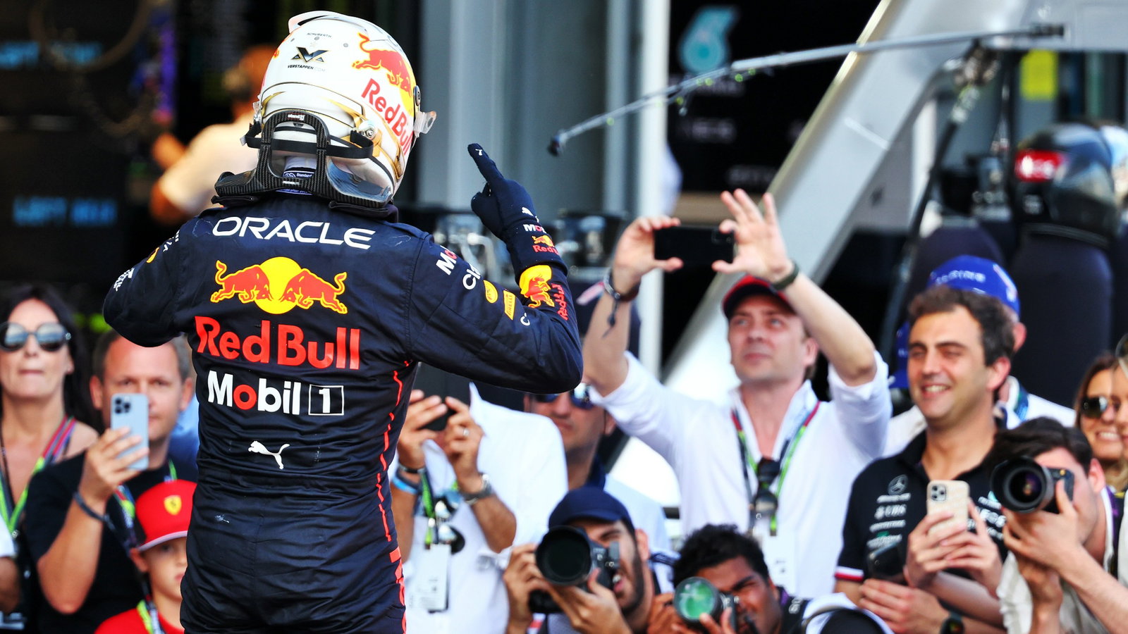Race winner Max Verstappen