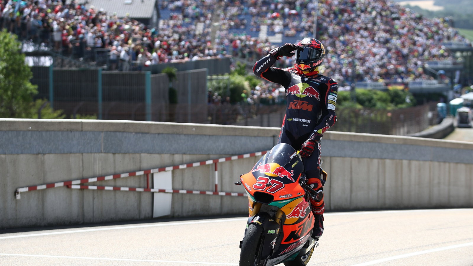 Augusto Fernandez, Moto2 race, German MotoGP, 19 June