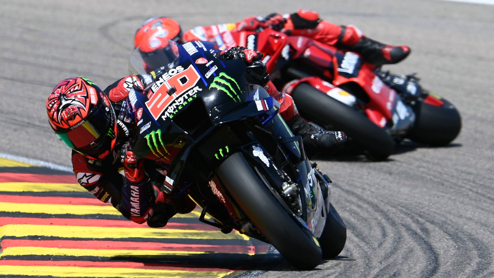 Francesco Bagnaia crash, German MotoGP race, 19 June