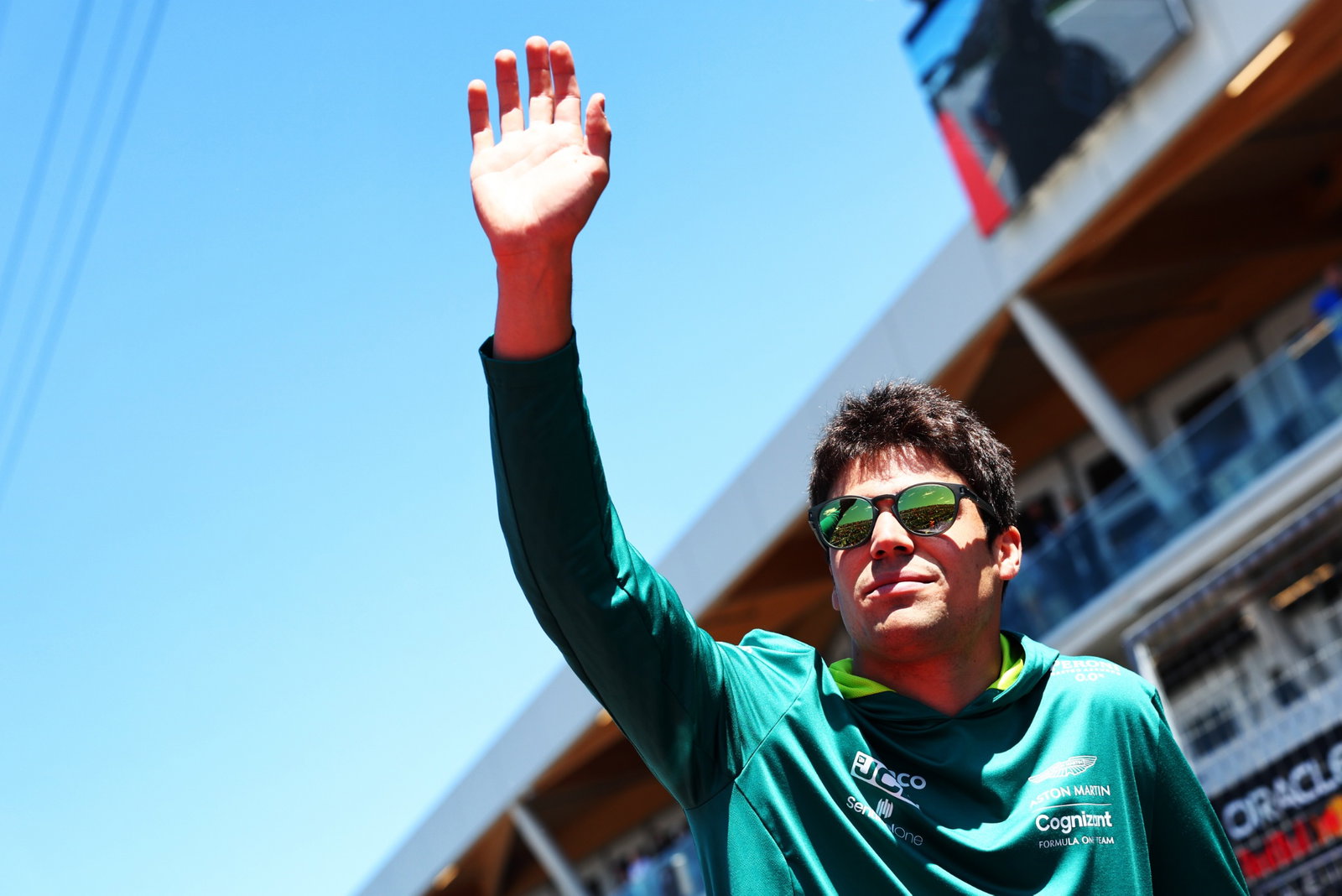 Lance Stroll (CDN) Tim F1 Aston Martin dalam parade pembalap. Kejuaraan Dunia Formula 1, Rd 9, Grand Prix Kanada,