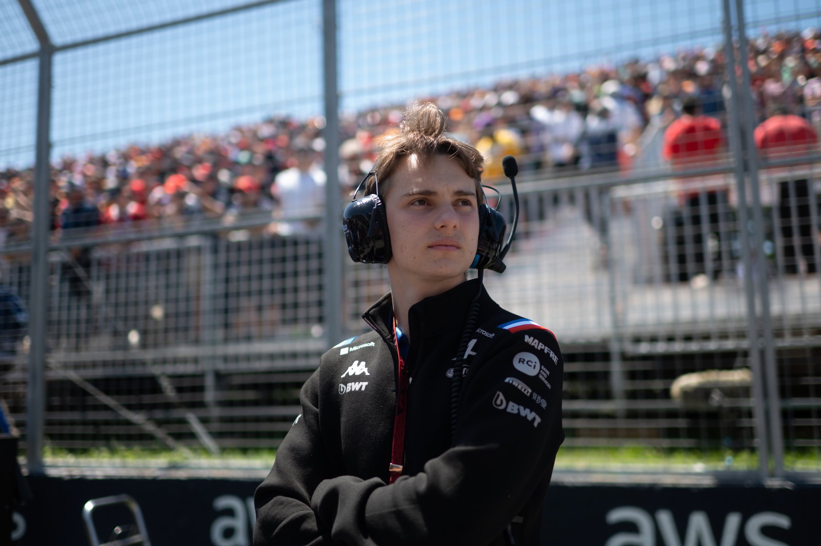 Oscar Piastri (AUS) ) Pembalap Cadangan Tim F1 Alpine di grid. Kejuaraan Dunia Formula 1, Rd 9, Grand Prix Kanada,