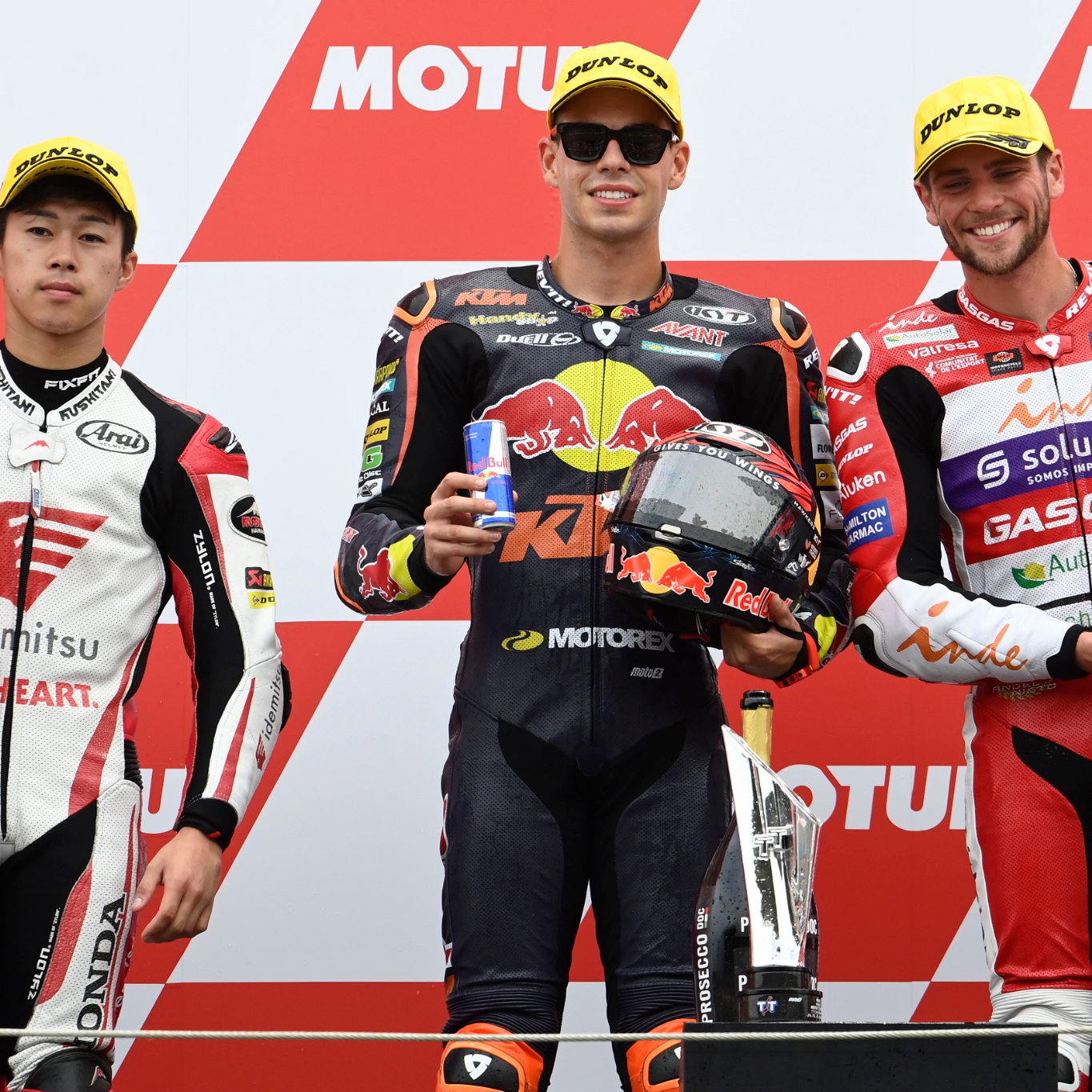 Ai Ogura, Augusto Fernandez, Jake Dixon, Moto2 race, Dutch MotoGP 26 June