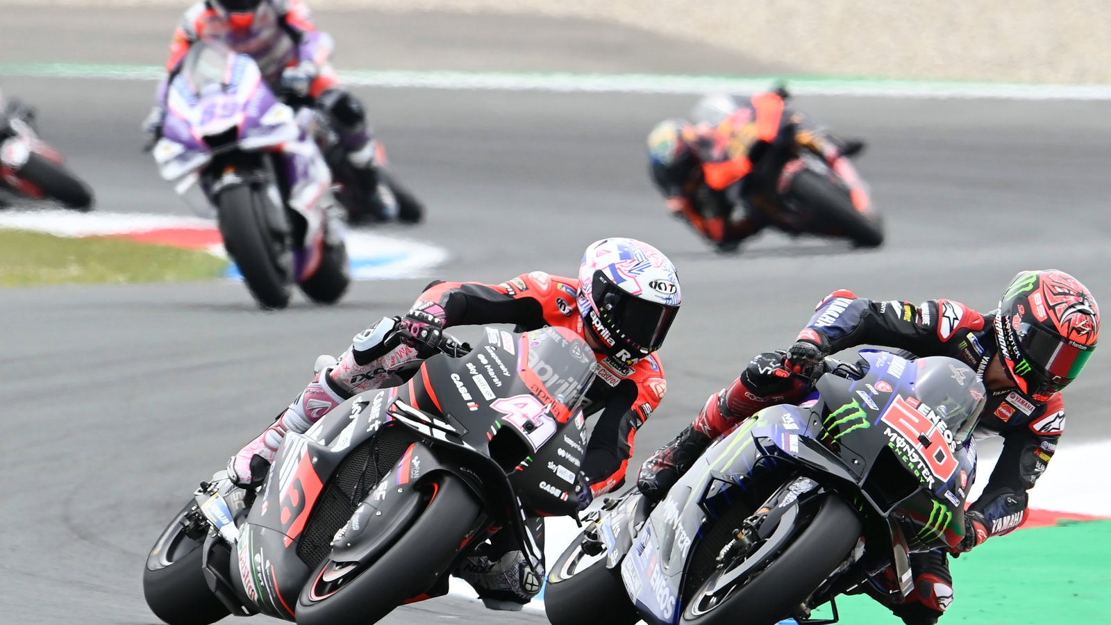 Fabio Quartararo Yamaha, Aleix Espargaro Aprilia, MotoGP Assen