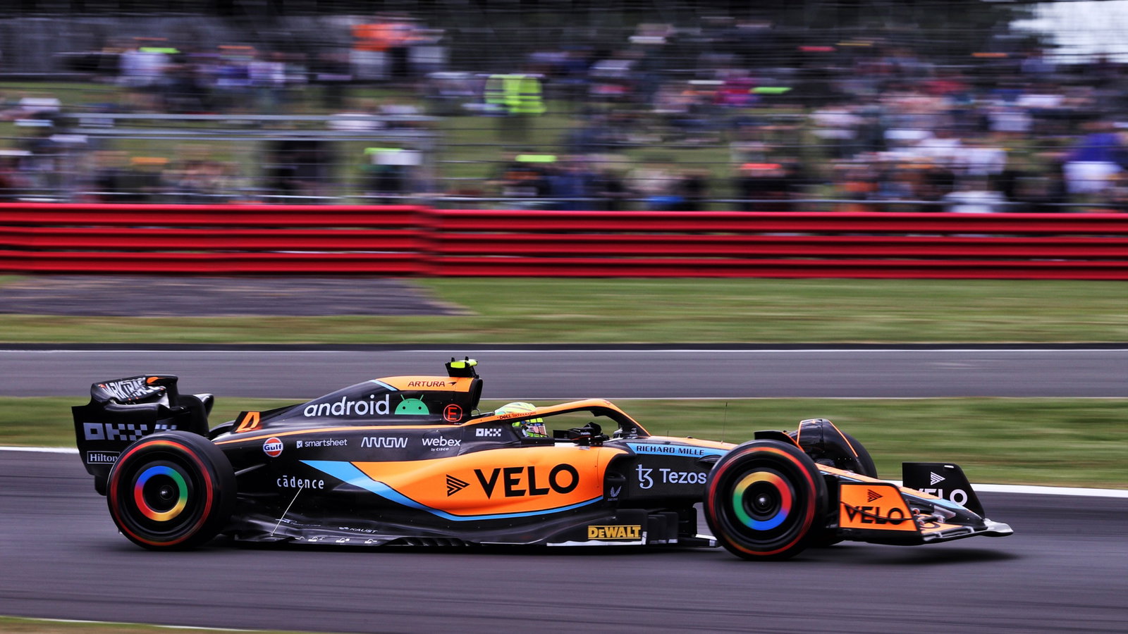Lando Norris (GBR) McLaren MCL36. Formula 1 World Championship, Rd 10, British Grand Prix, Silverstone, England, Practice