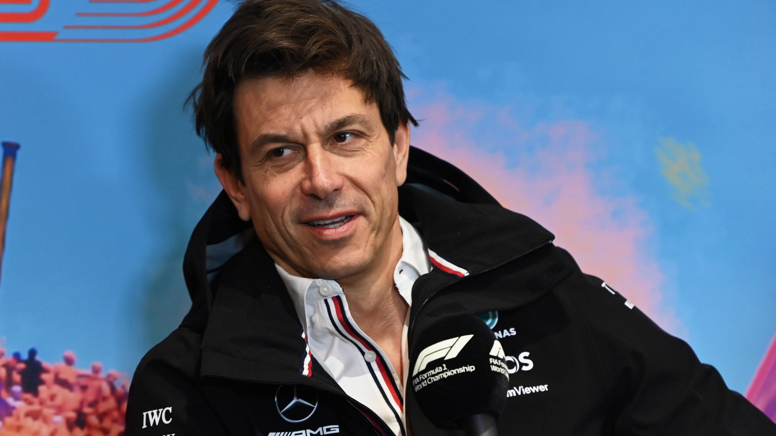 Toto Wolff (GER) Mercedes AMG F1 Shareholder and Executive Director in the FIA Press Conference. Formula 1 World