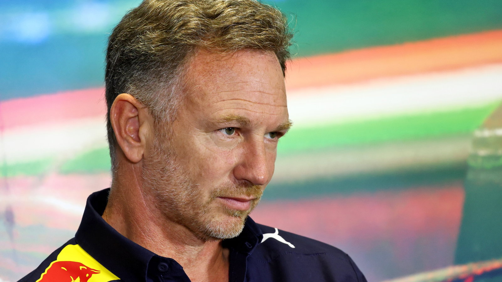 Christian Horner (GBR) Red Bull Racing Team Principal in the FIA Press Conference. Formula 1 World Championship, Rd 13,