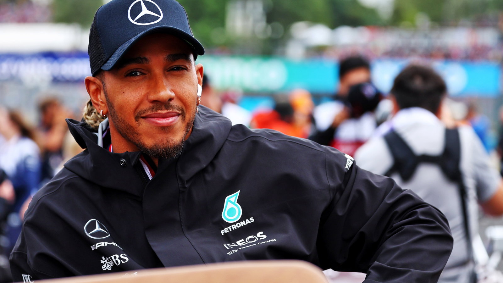 Lewis Hamilton (GBR) Mercedes AMG F1 on the drivers parade. Formula 1 World Championship, Rd 13, Hungarian Grand Prix,