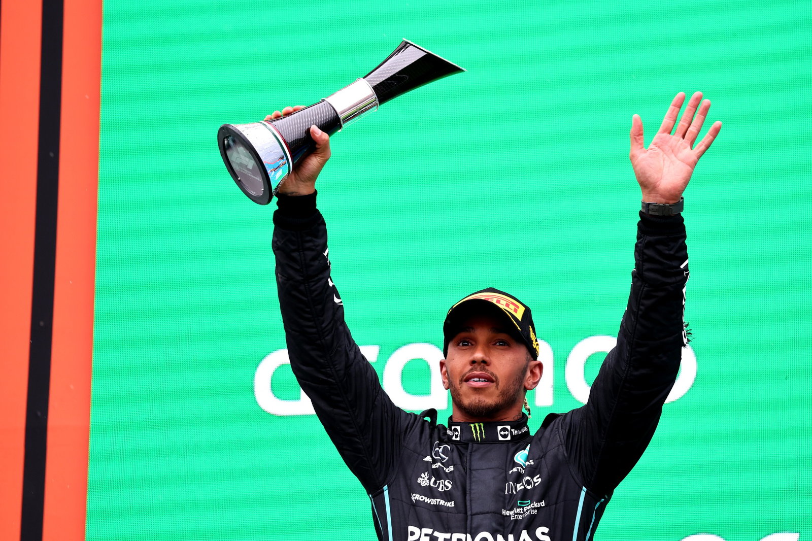 Tempat kedua Lewis Hamilton (GBR) Mercedes AMG F1 W13. Kejuaraan Dunia Formula 1, Rd 13, Hungarian Grand Prix, Budapest,