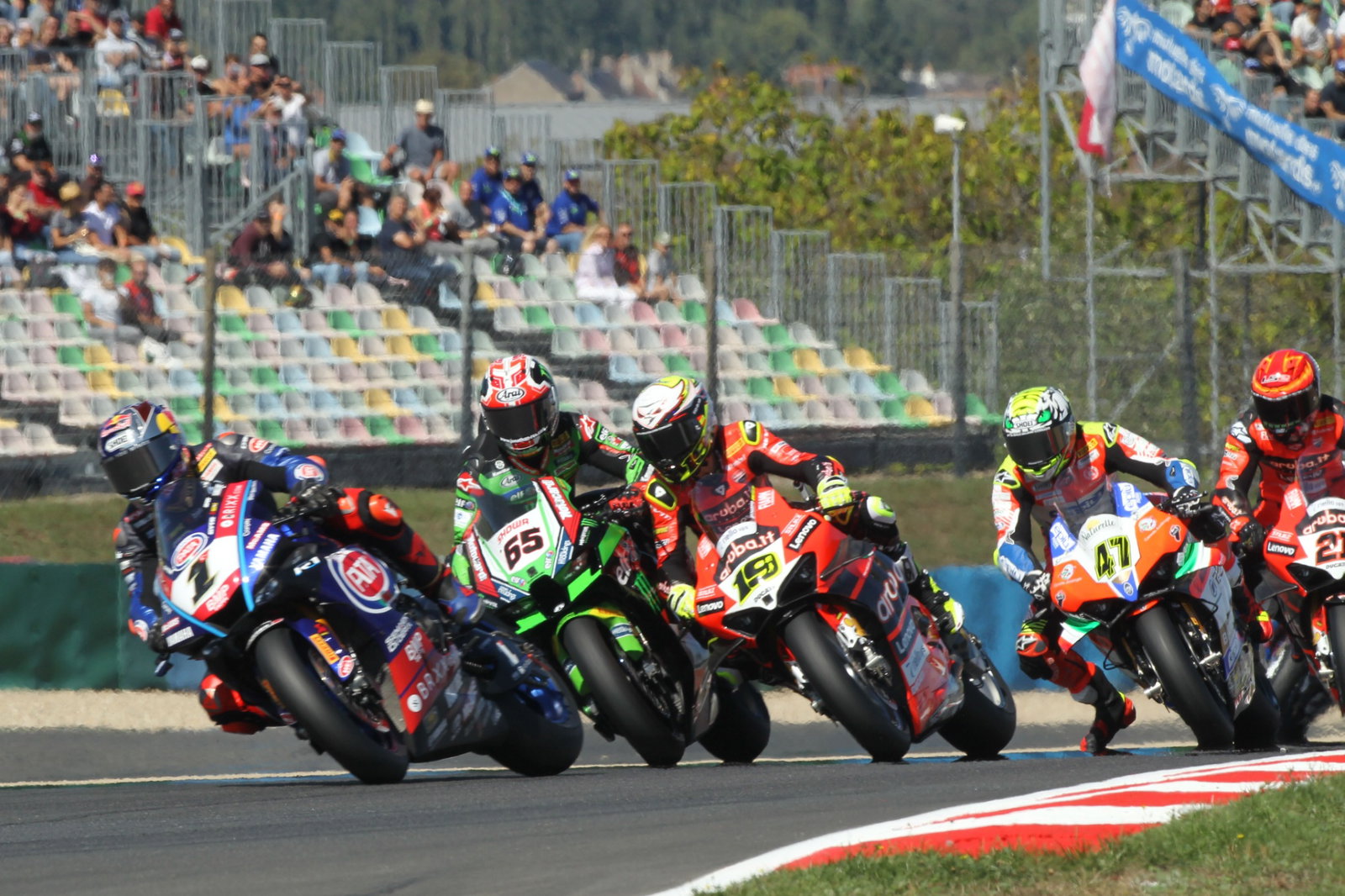 Alvaro Bautista and Jonathan Rea, French WorldSBK race2, 11 September