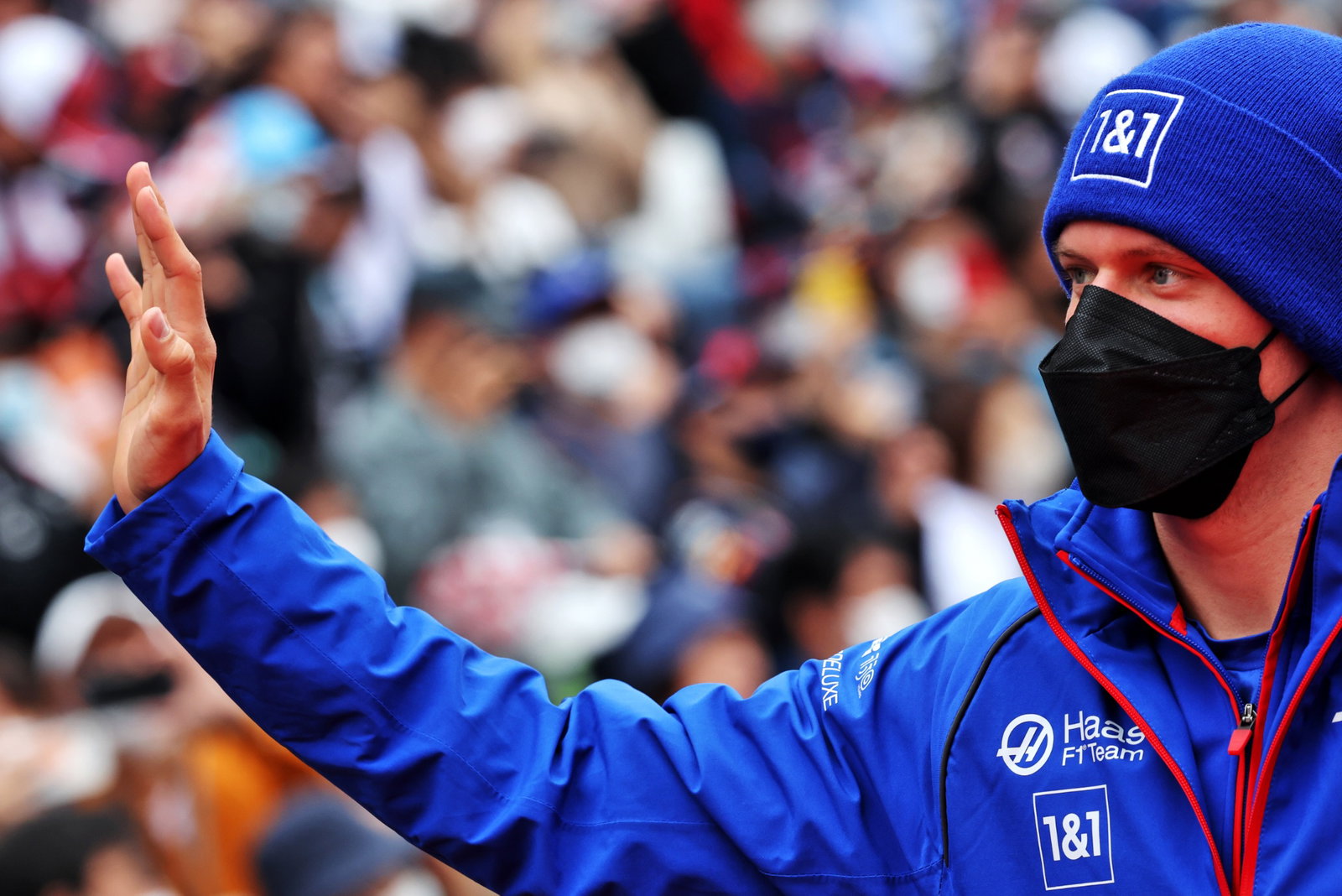 Mick Schumacher (GER) Haas F1 Team on the drivers parade. Formula 1 World Championship, Rd 18, Japanese Grand Prix,