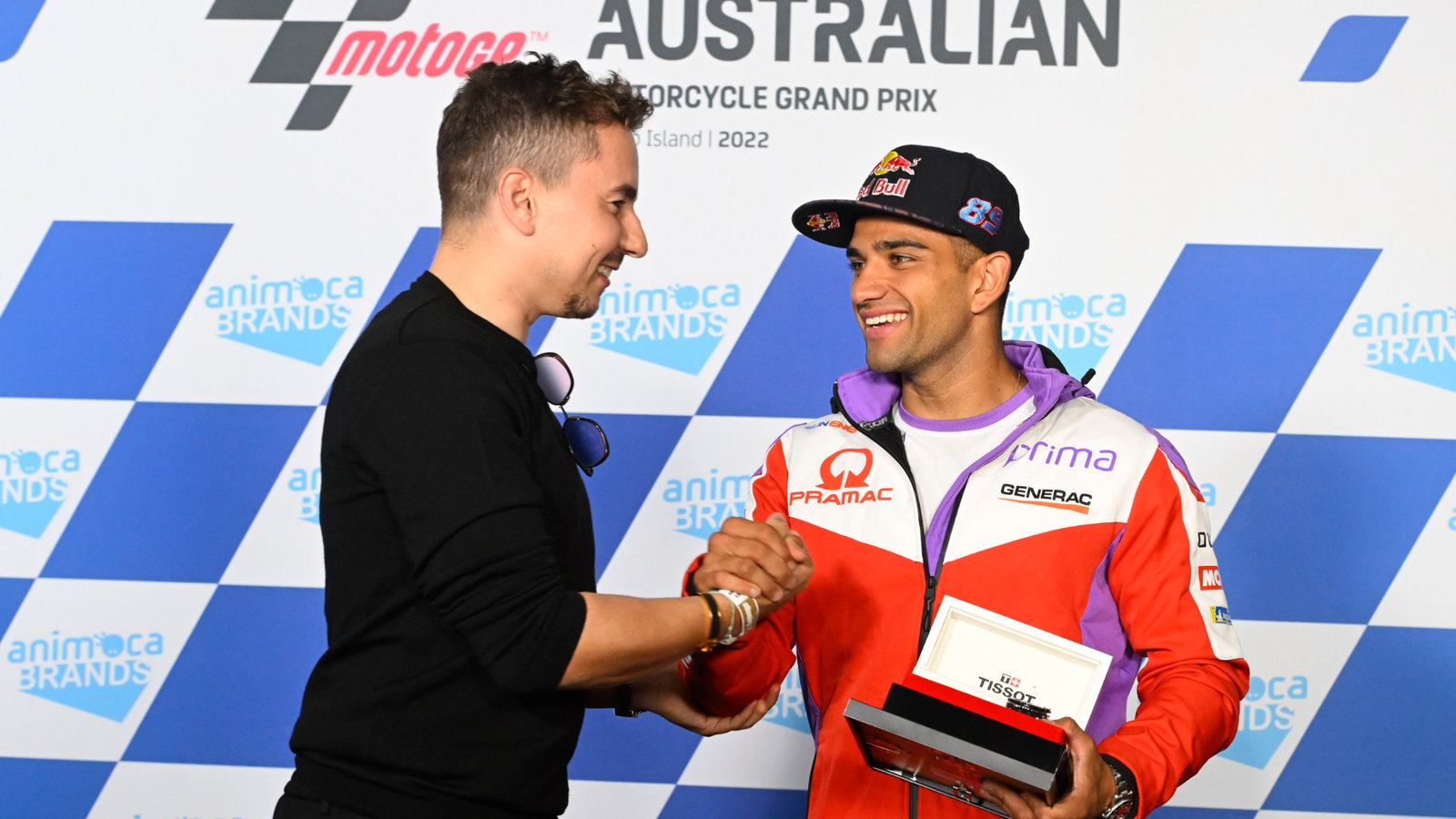 Jorge Lorenzo and Jorge Martin, Phillip Island MotoGP 2022