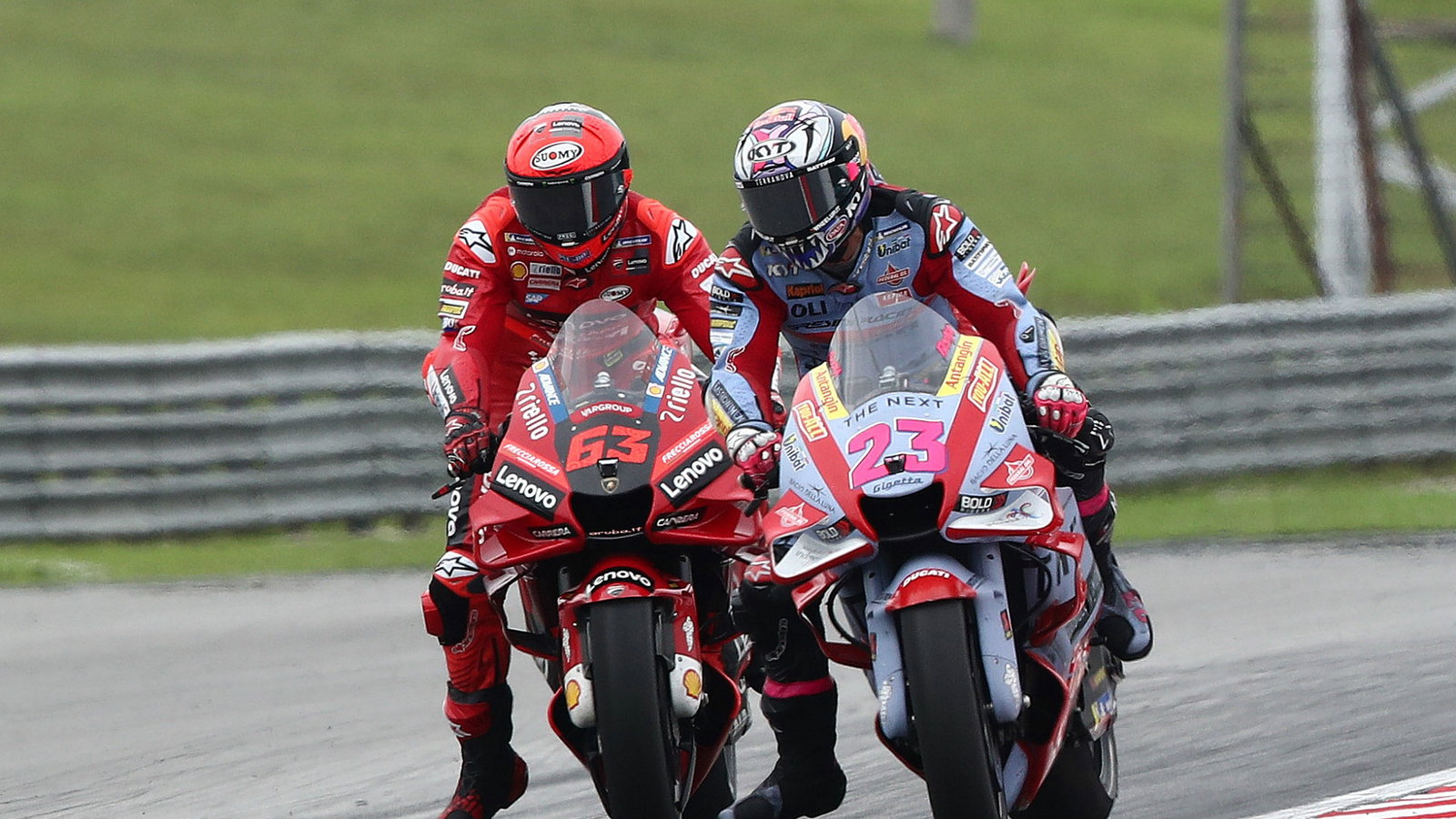 Francesco Bagnaia, Enea Bastianini , MotoGP race, Malaysian MotoGP, 23 October