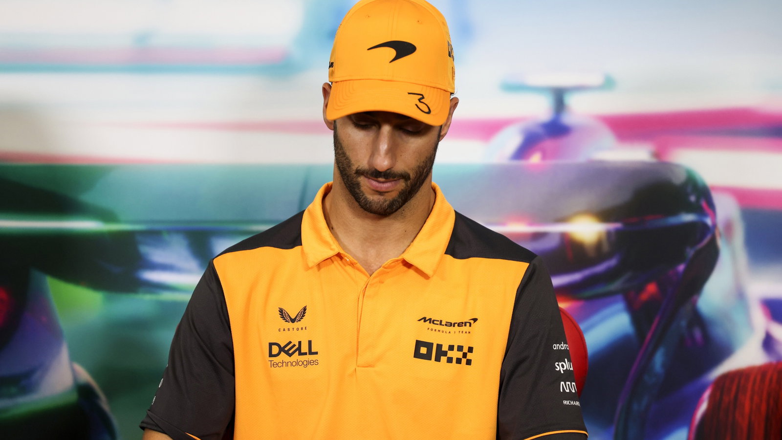 Daniel Ricciardo (AUS) McLaren in the FIA Press Conference. Formula 1 World Championship, Rd 20, Mexican Grand Prix,