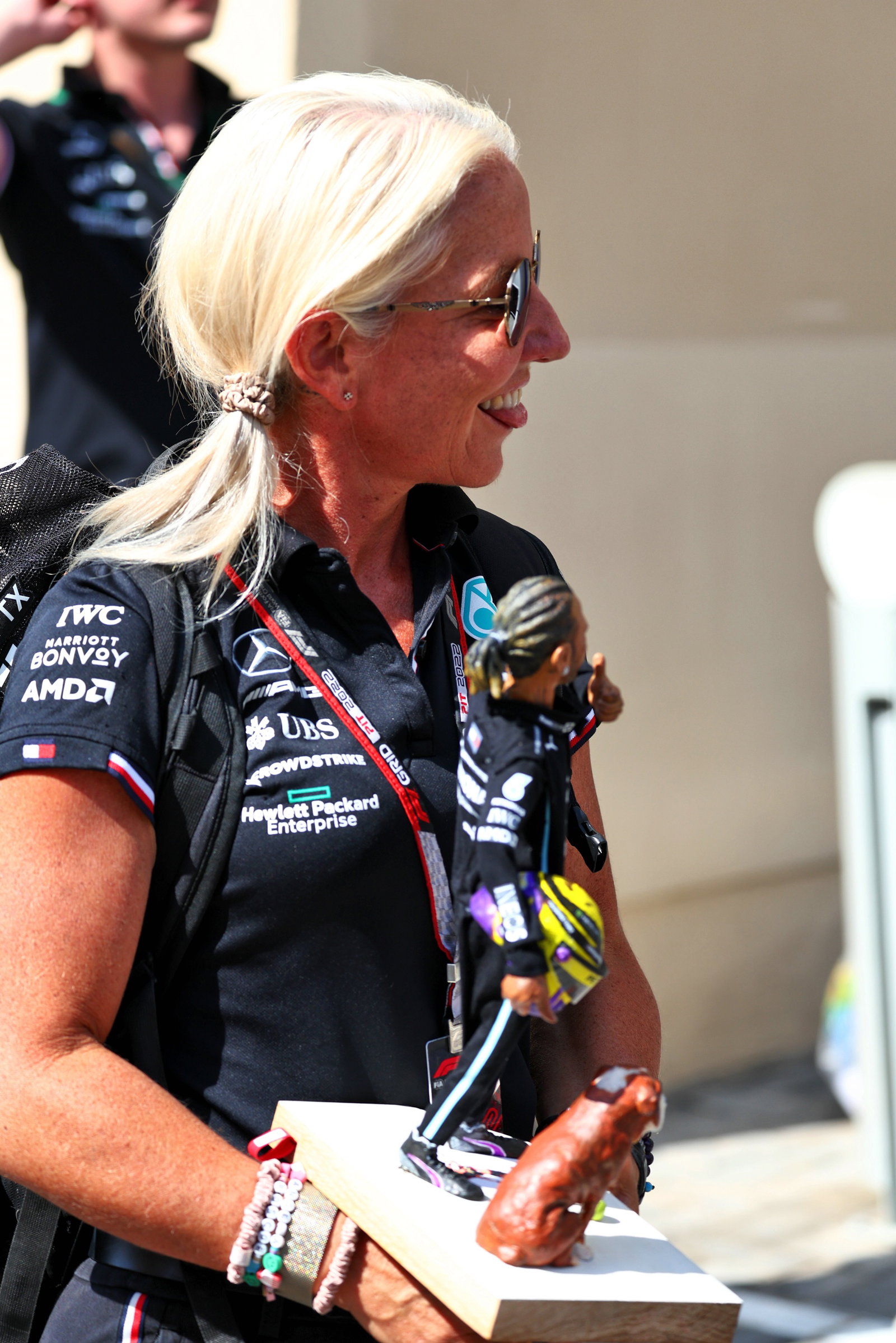 Angela Cullen (NZL) Mercedes AMG F1 Physiotherapist. Formula 1 World Championship, Rd 22, Abu Dhabi Grand Prix, Yas Marina