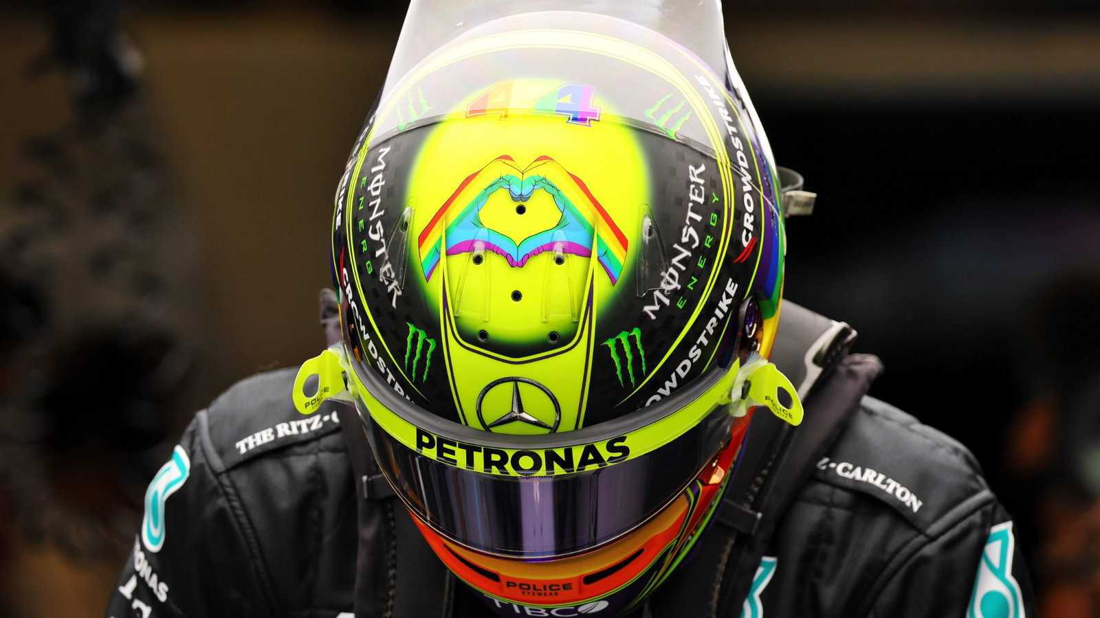Lewis Hamilton (GBR) Mercedes AMG F1.