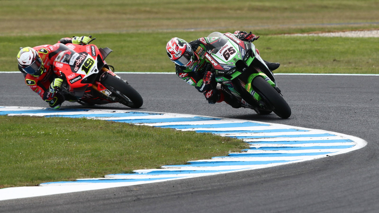 Jonathan Rea Kawasaki, Alvaro Bautista Ducati WorldSBK Phillip Island 2022
