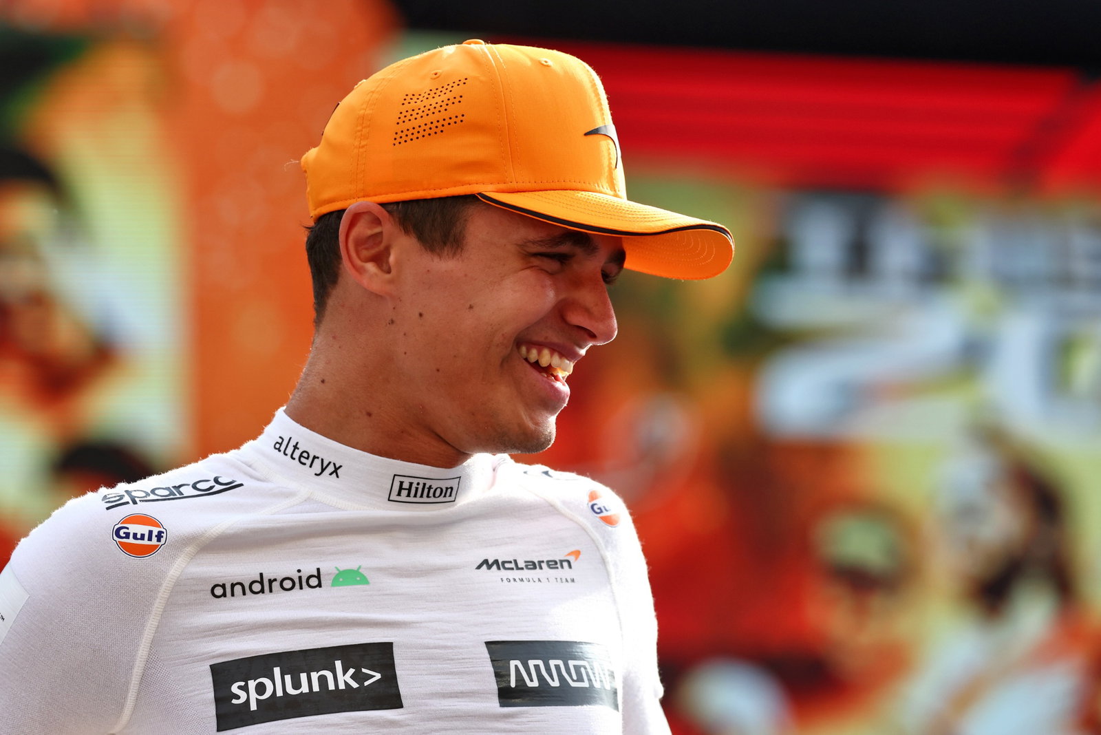 Lando Norris (GBR) McLaren on the drivers parade. Formula 1 World Championship, Rd 22, Abu Dhabi Grand Prix, Yas Marina