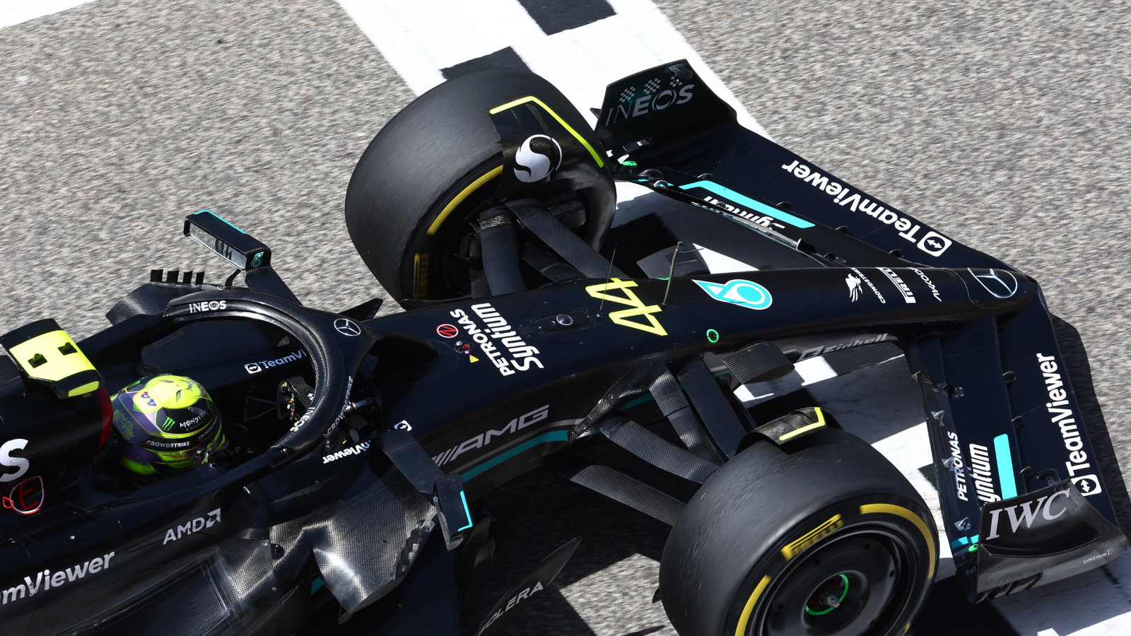 Lewis Hamilton (GBR) Mercedes AMG F1 W14. Formula 1 Testing, Sakhir, Bahrain, Day Two. - www.xpbimages.com, EMail: